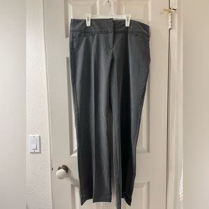 elle women’s dark gray trouser straight leg pants